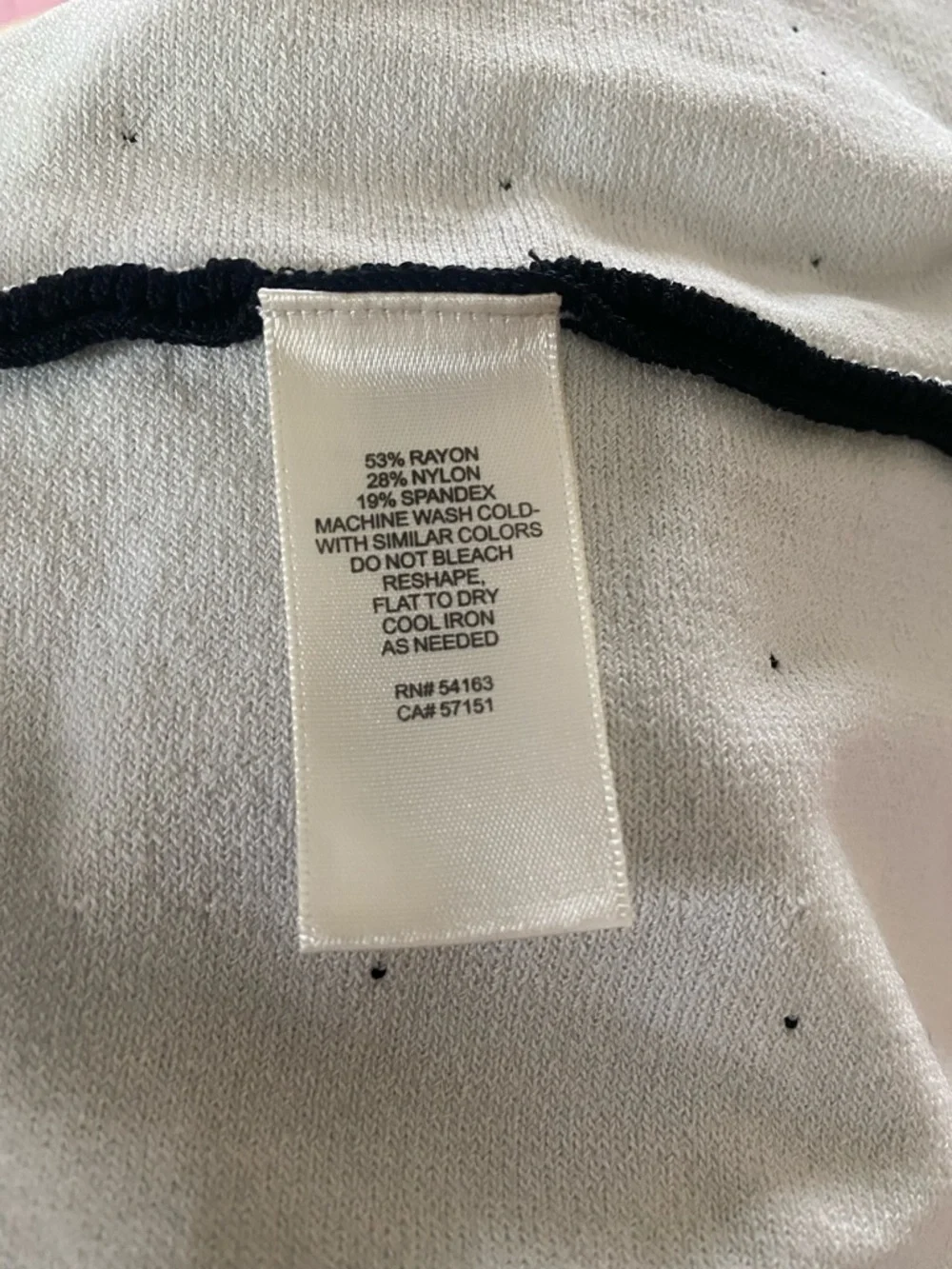 Eliza J Black Fit & Flare Dress 3/4 Sleeve Embellished Waist Knit Small Petite - Picture 10 of 10